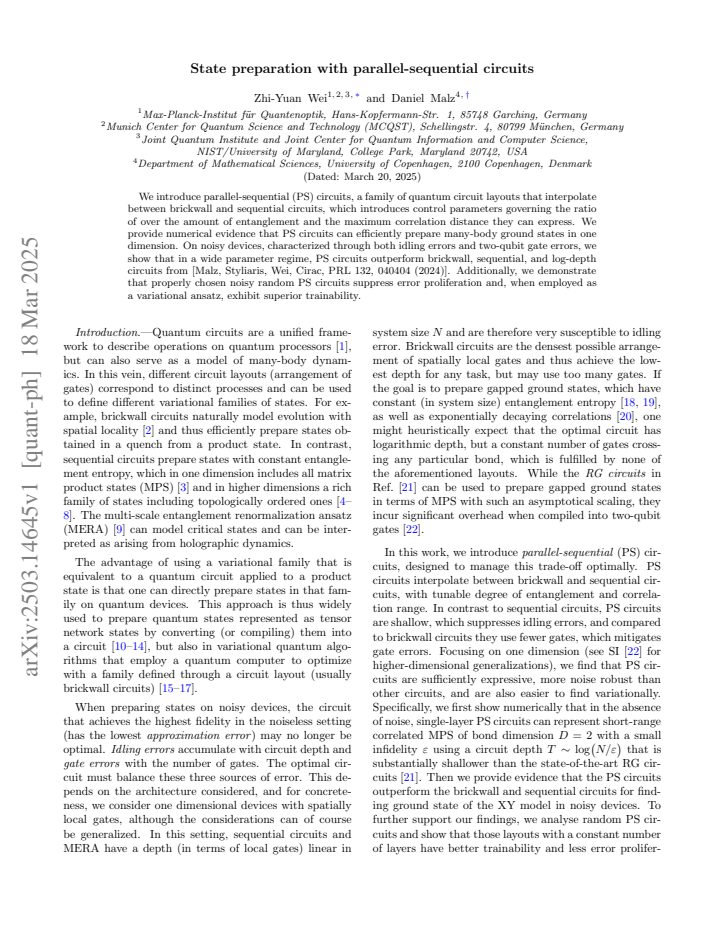 First page