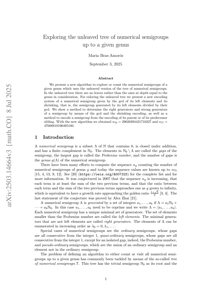 First page