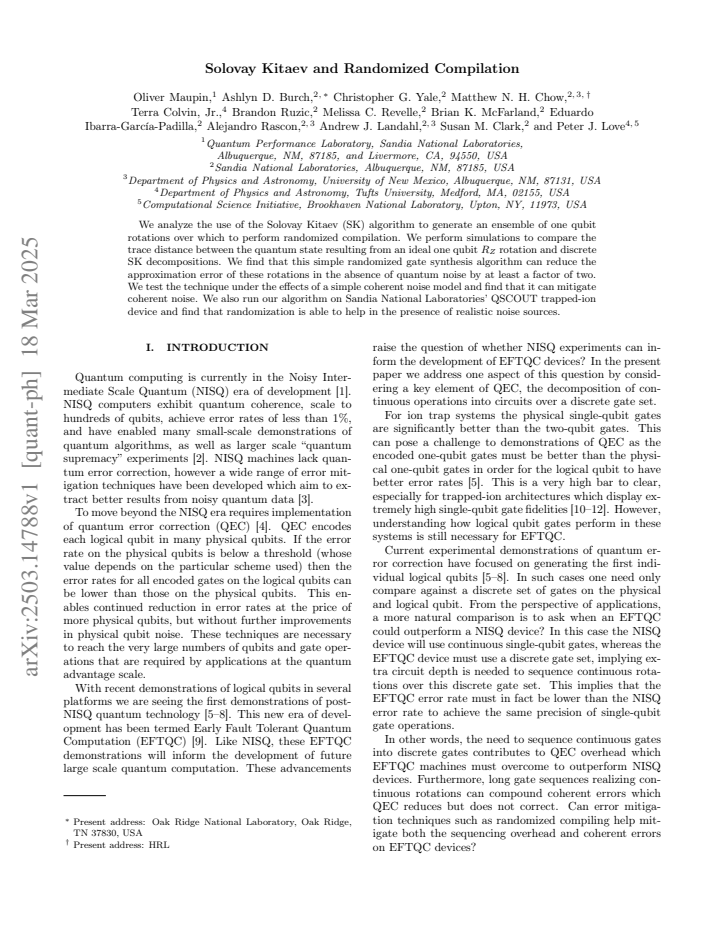First page