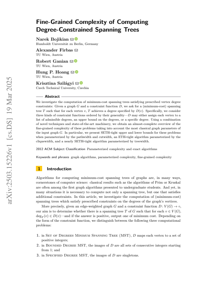 First page