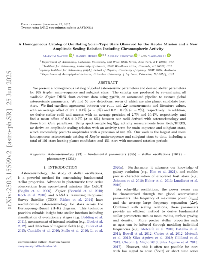 First page