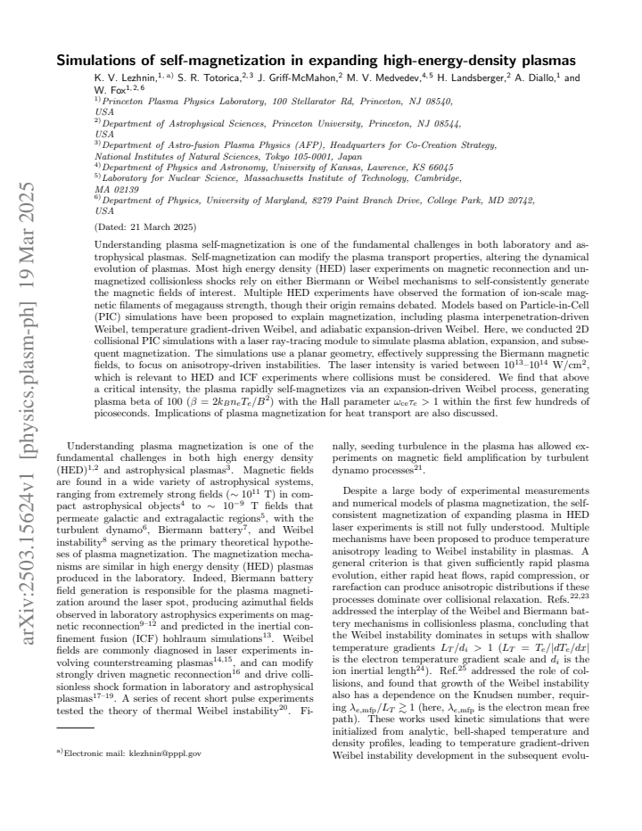 First page