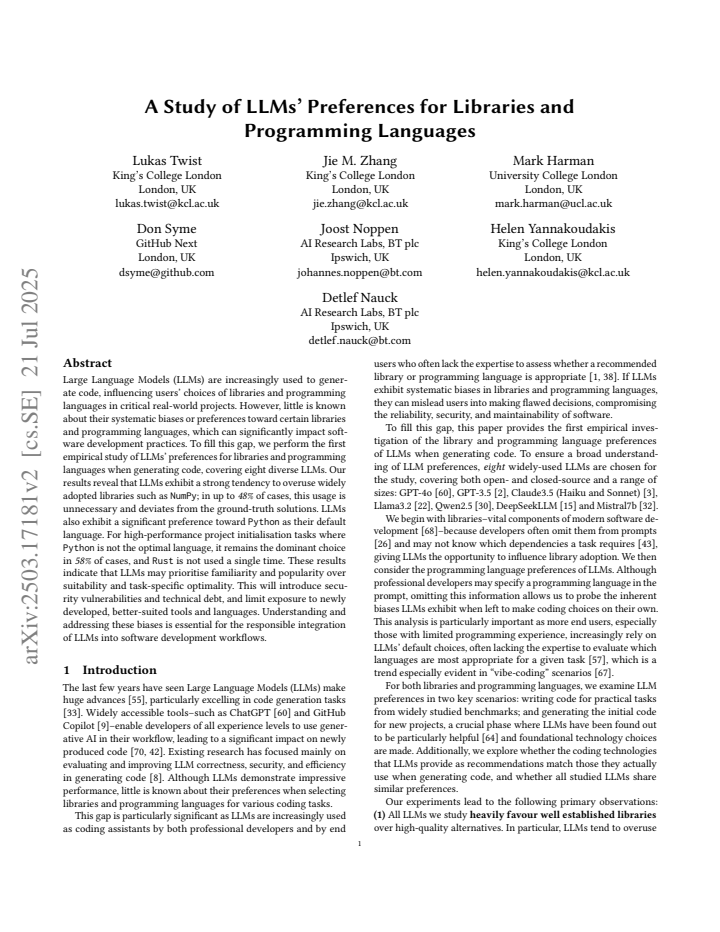 First page
