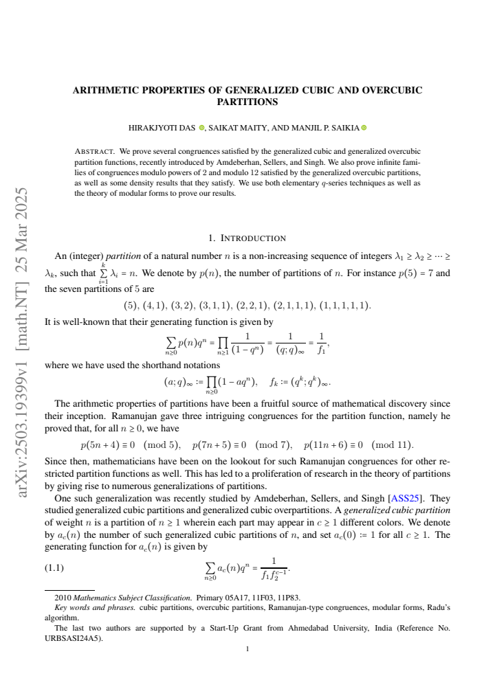 First page