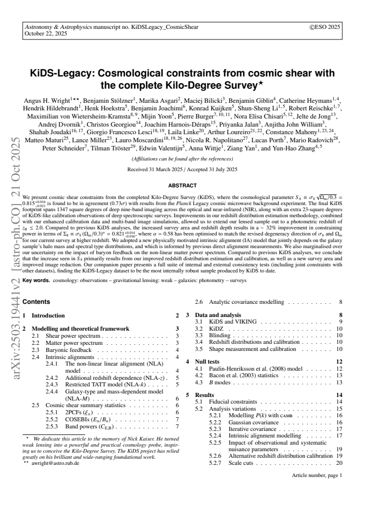 First page