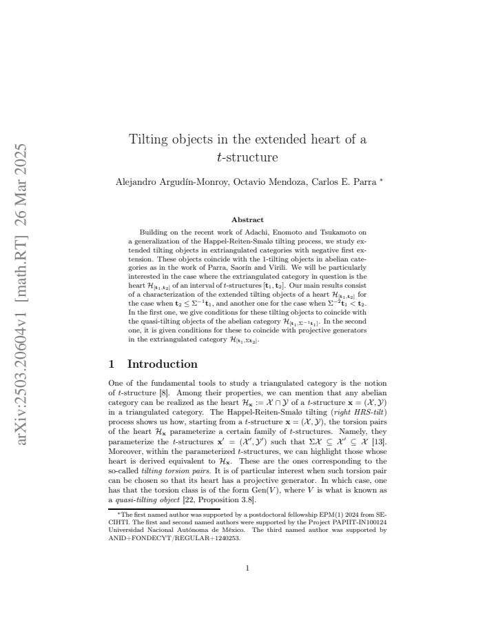 First page