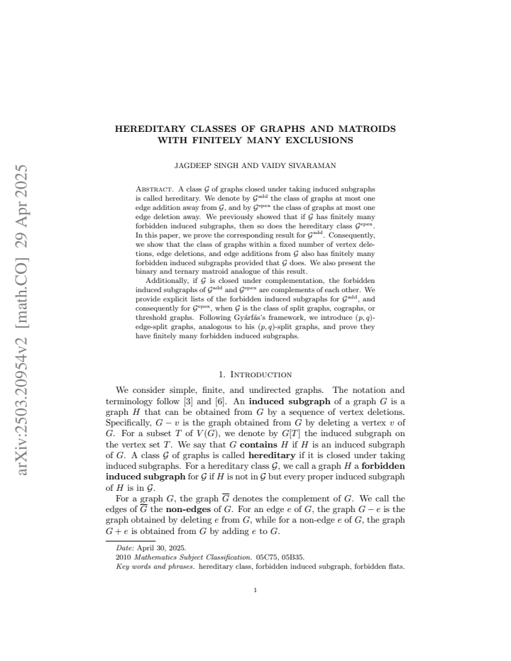 First page