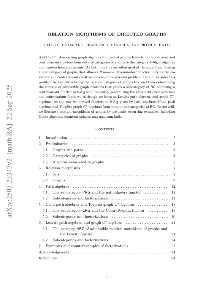 First page