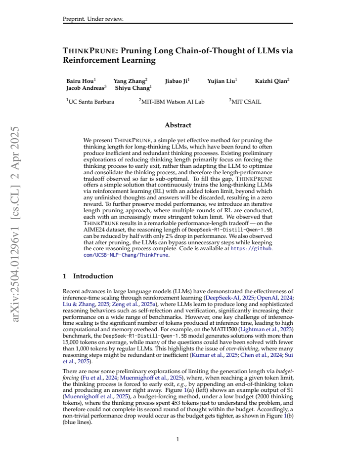 First page