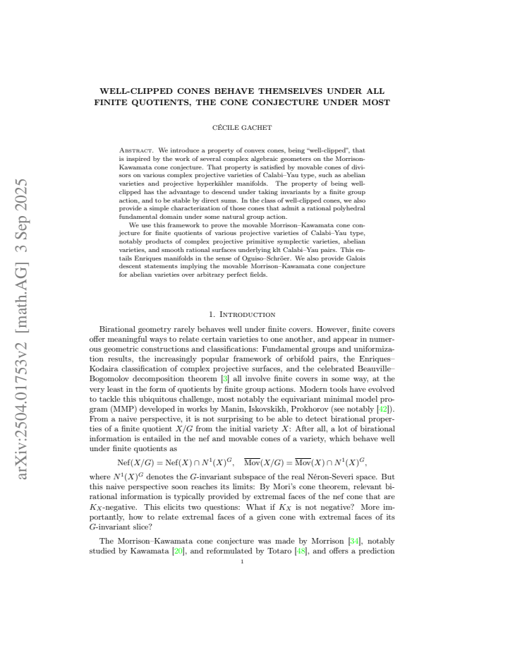 First page