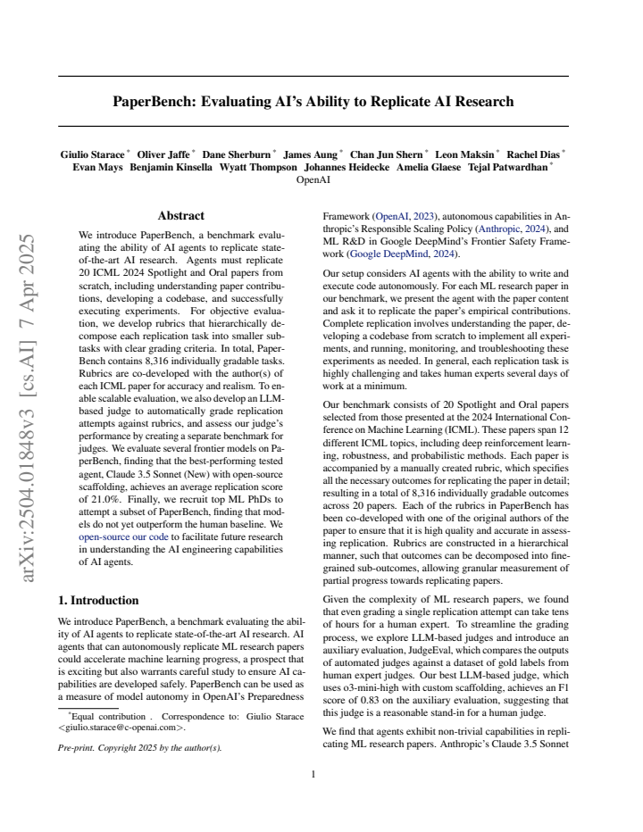 First page