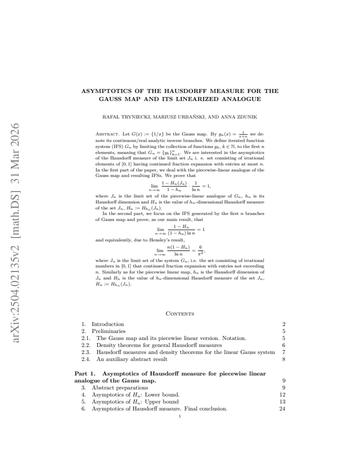 First page