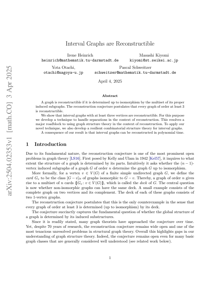 First page
