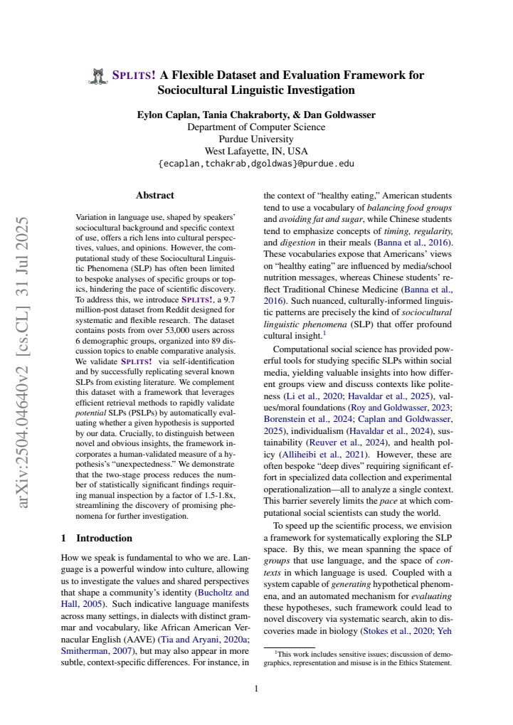 First page