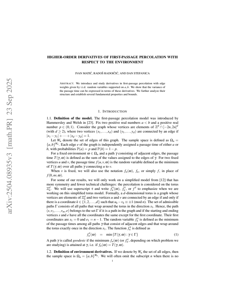 First page