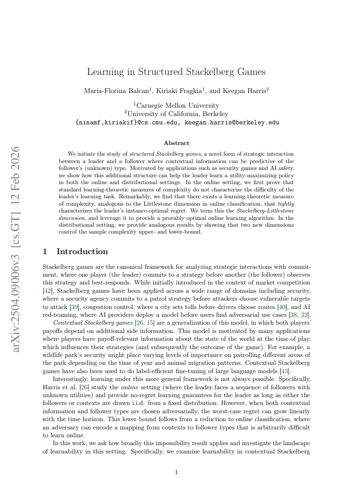 First page