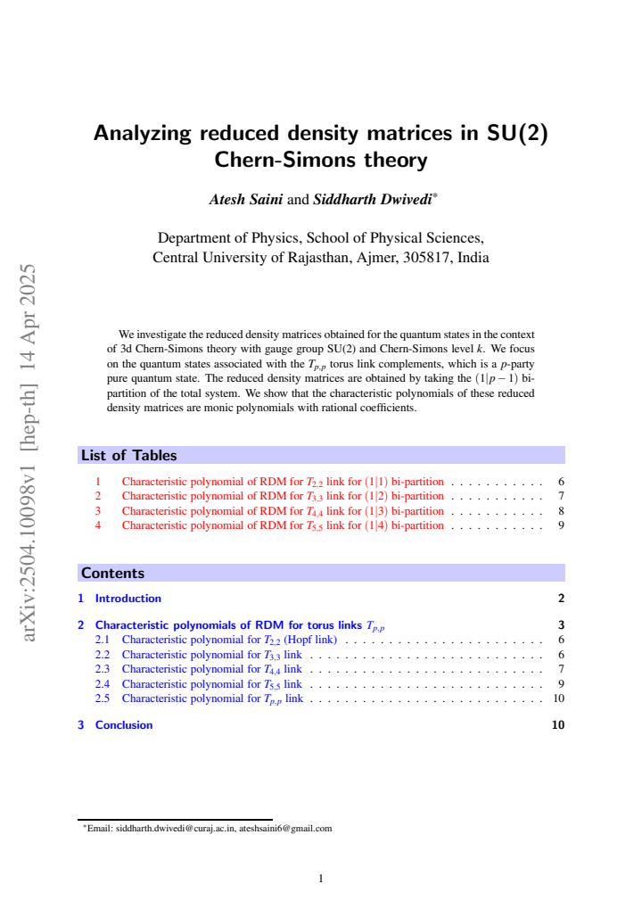 First page