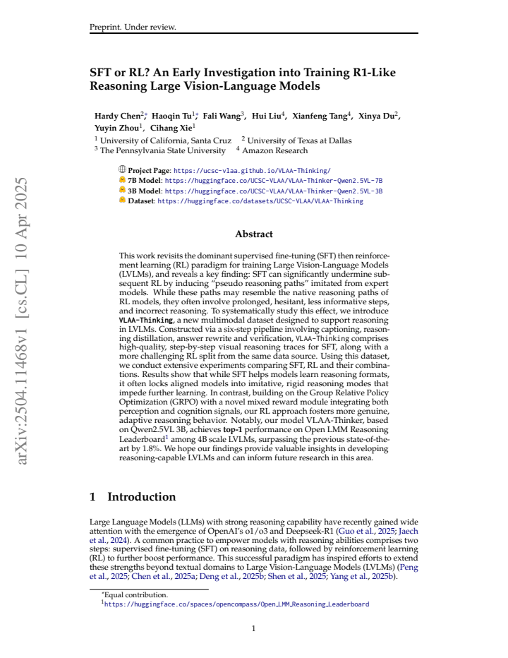 First page