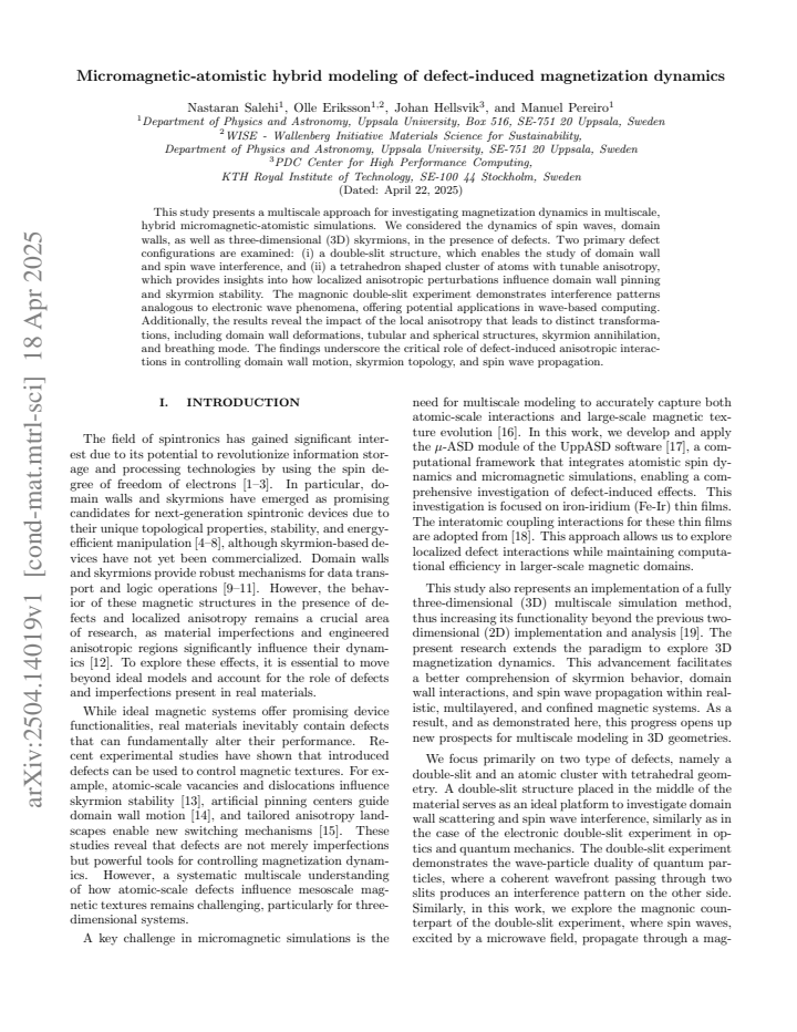 First page