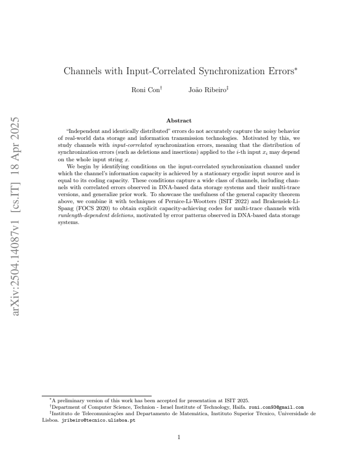 First page