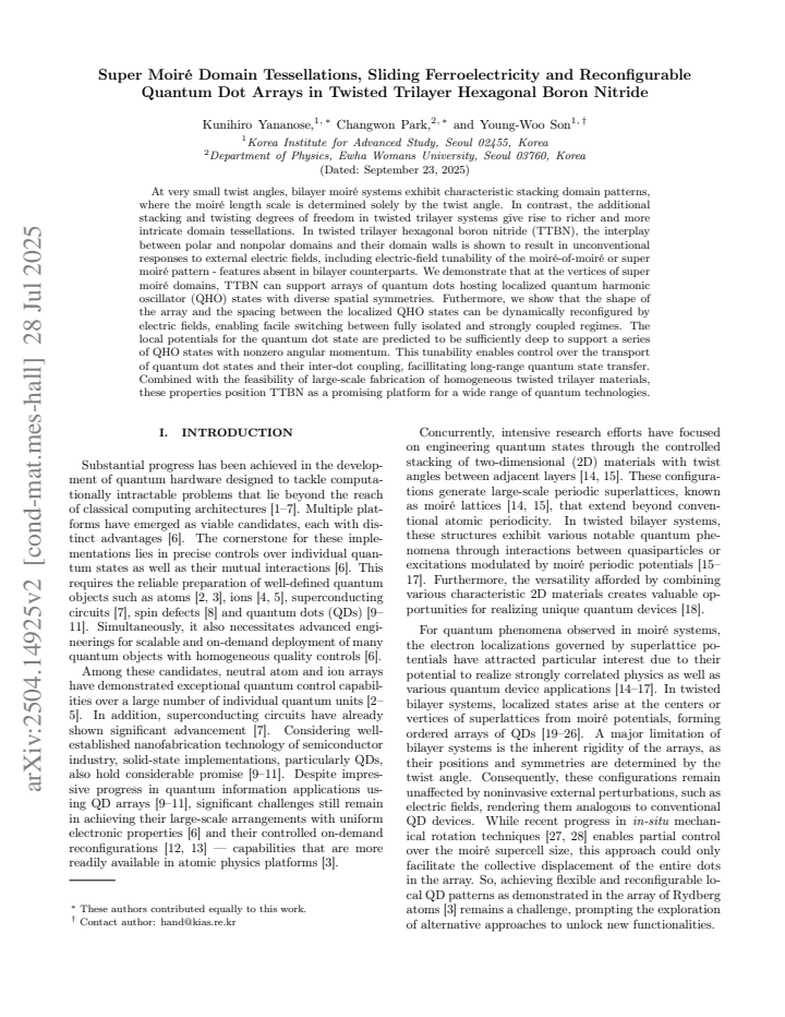 First page