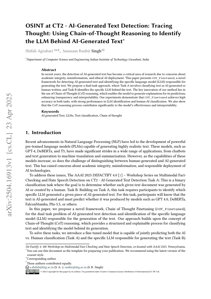 First page
