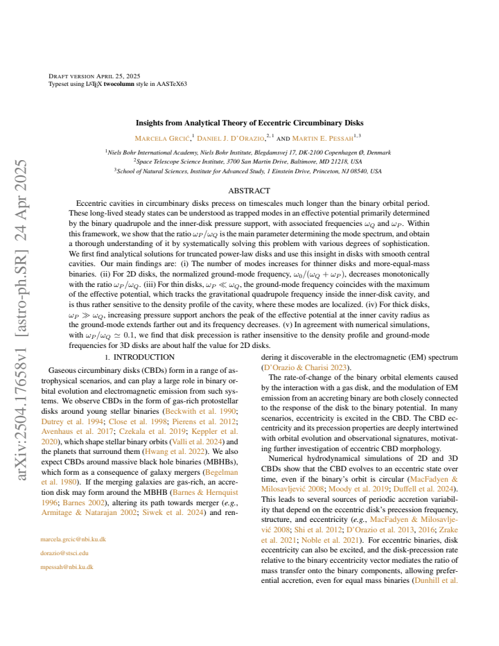 First page
