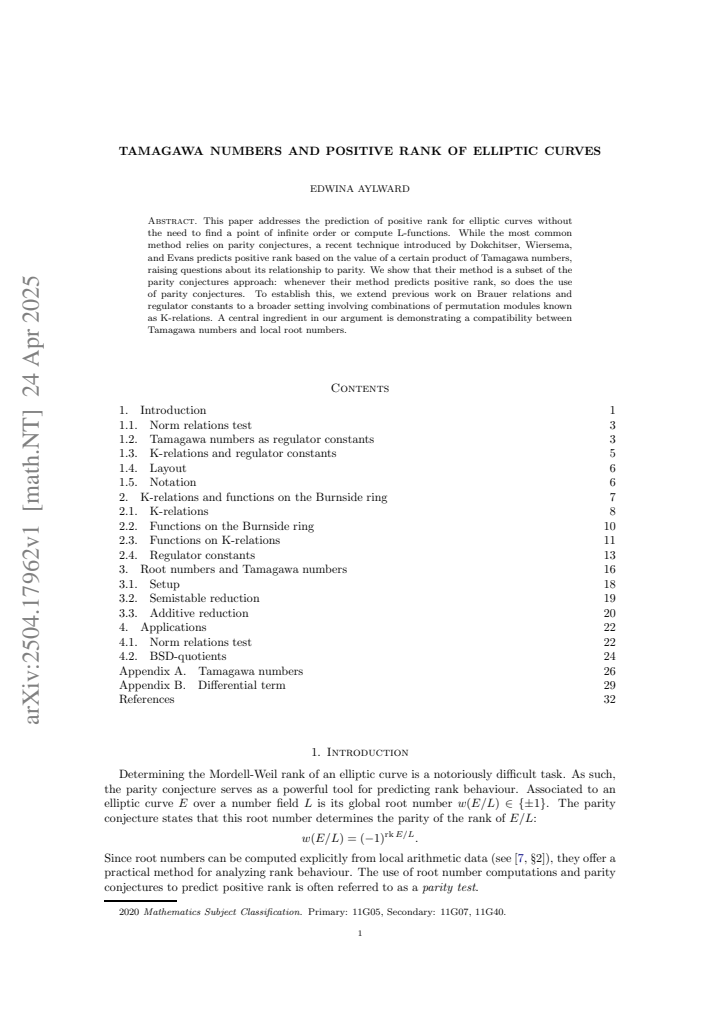 First page