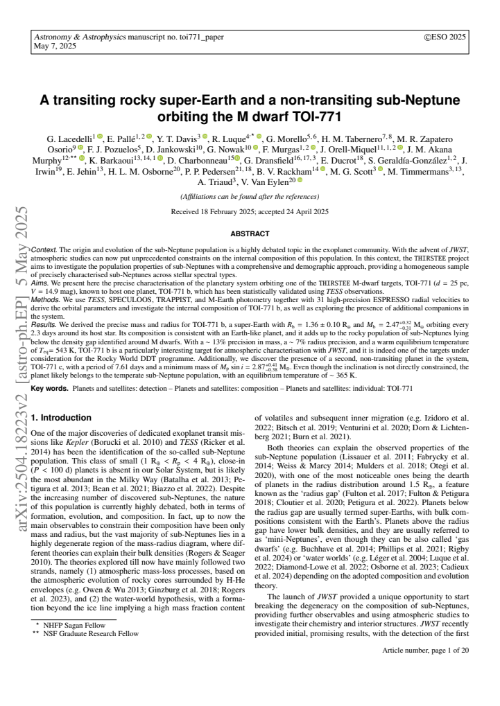 First page