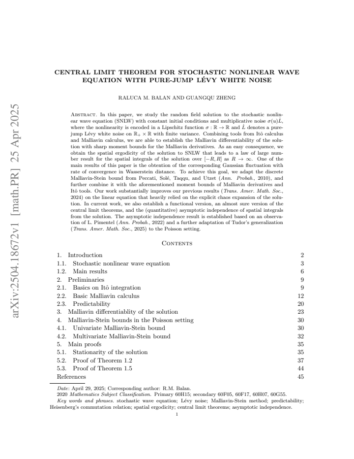 First page