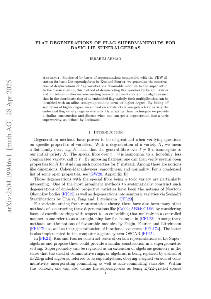 First page