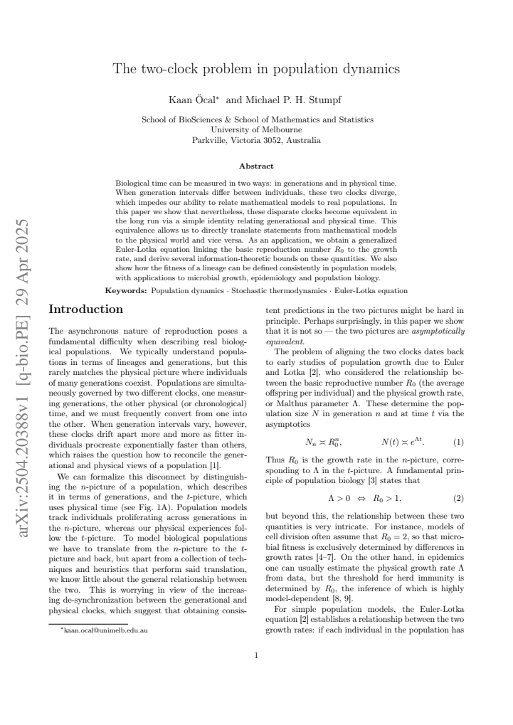 First page