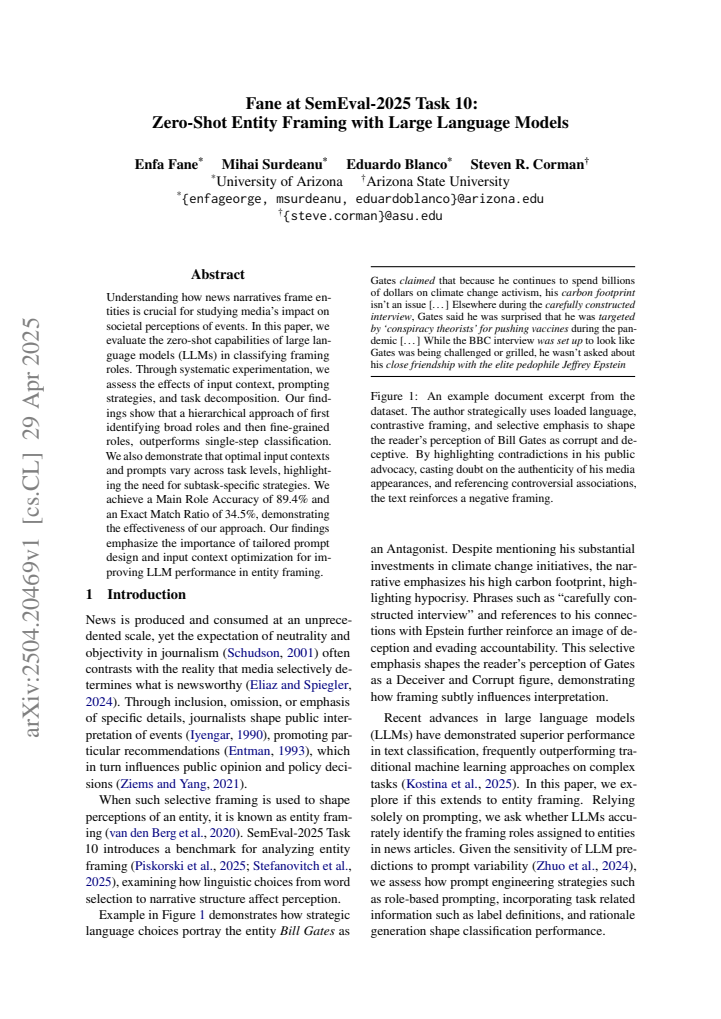 First page