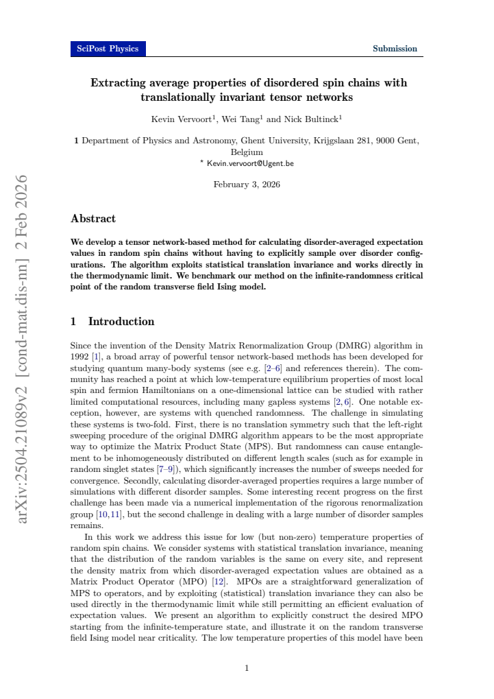 First page