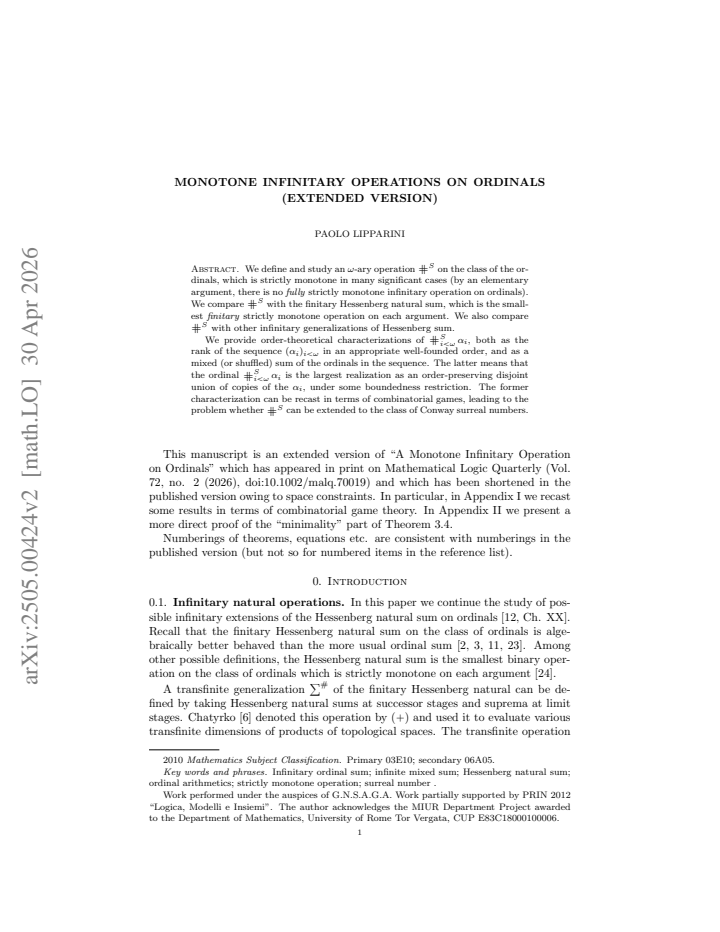 First page