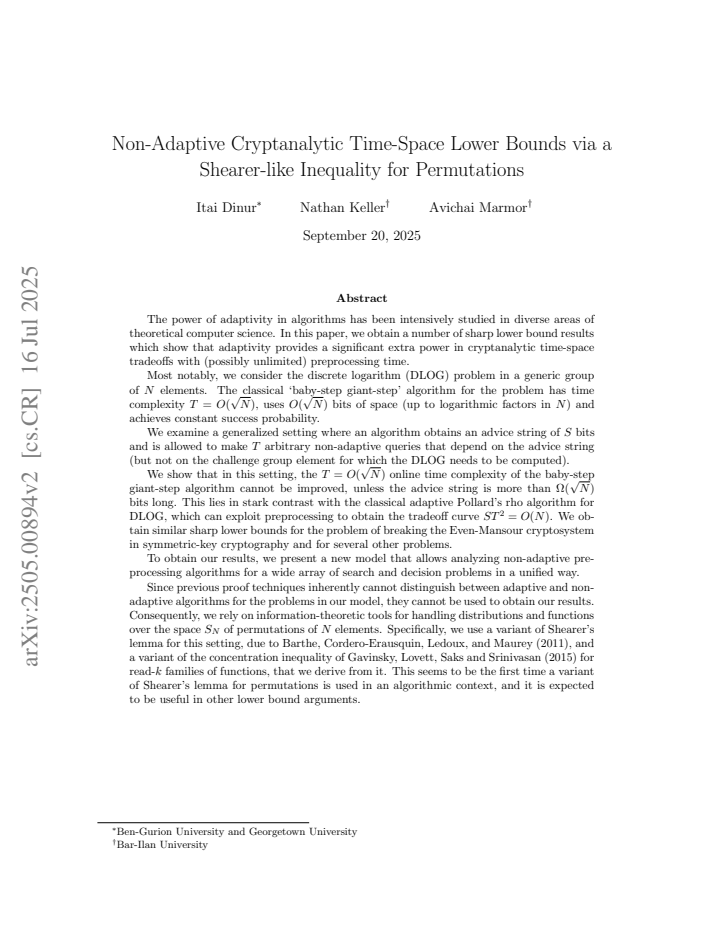 First page