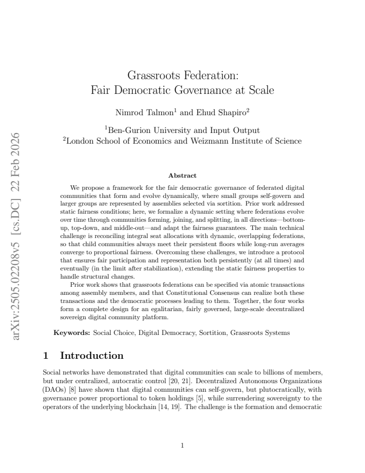 First page