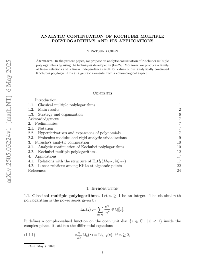 First page