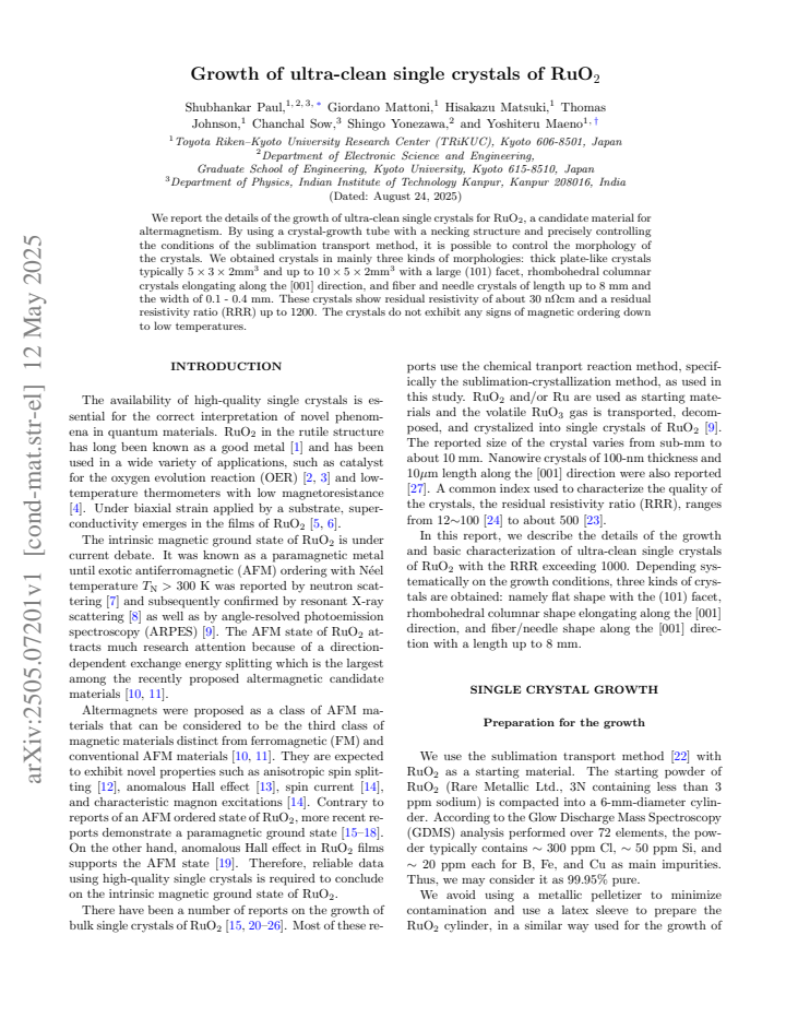 First page