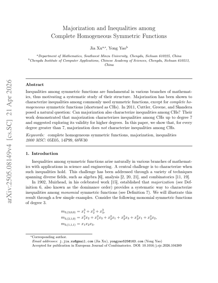 First page
