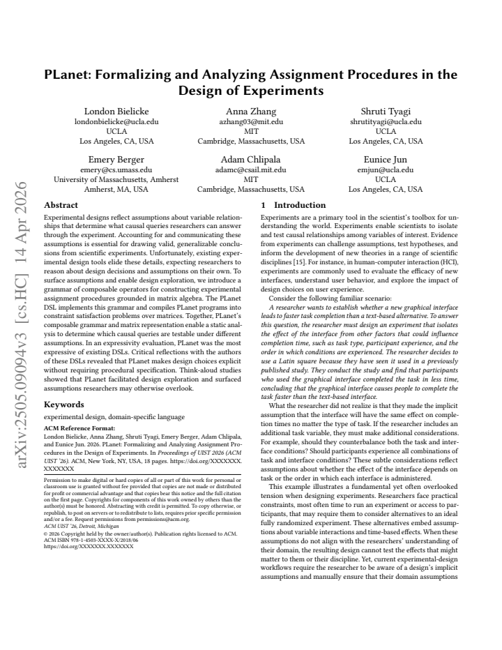 First page