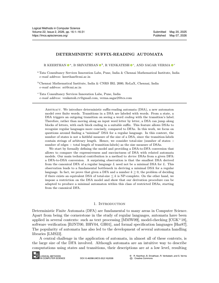 First page