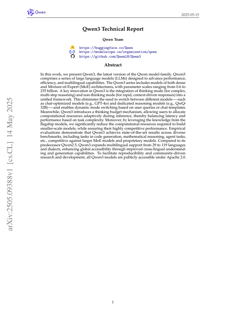 First page