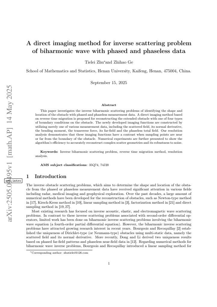 First page