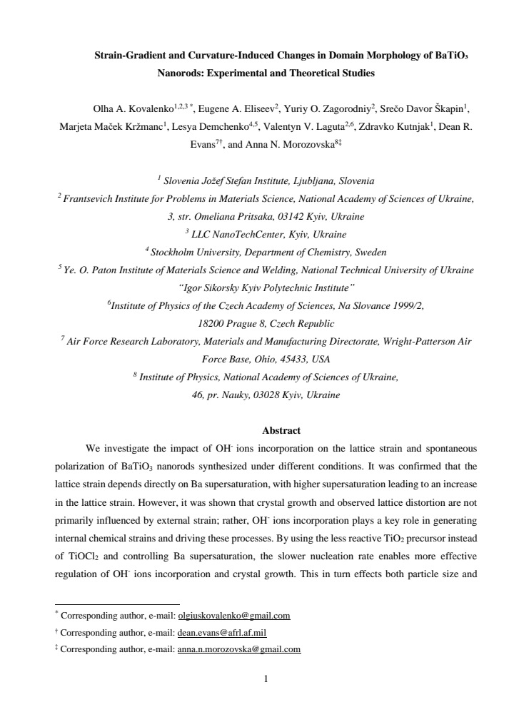 First page