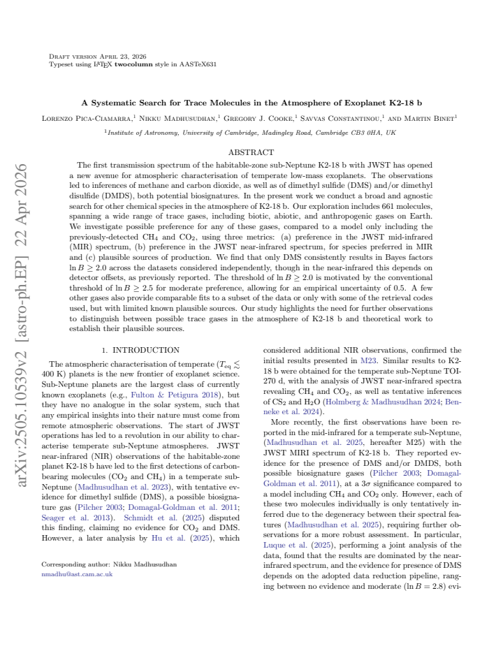 First page