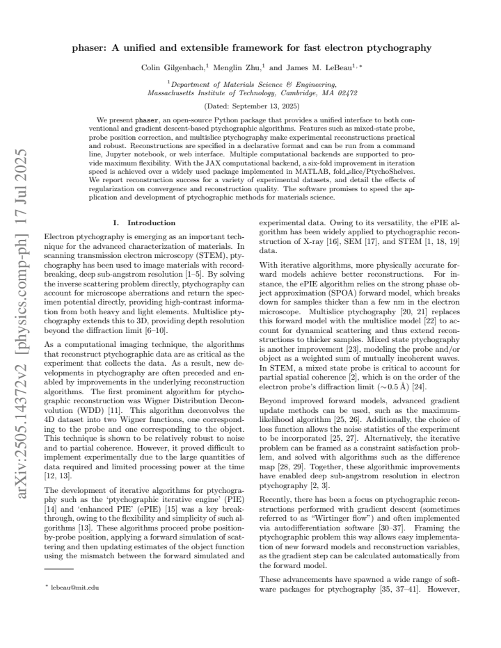 First page