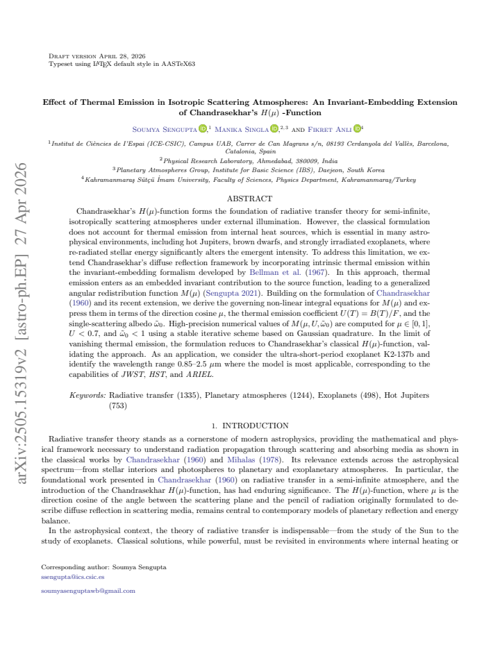 First page