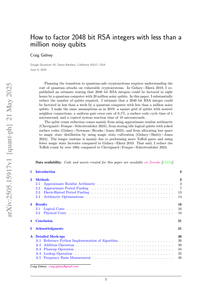 First page