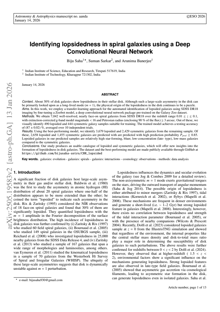 First page